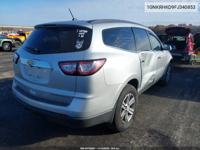 1GNKRHKD9FJ340853 2015 Chevrolet Traverse 2Lt