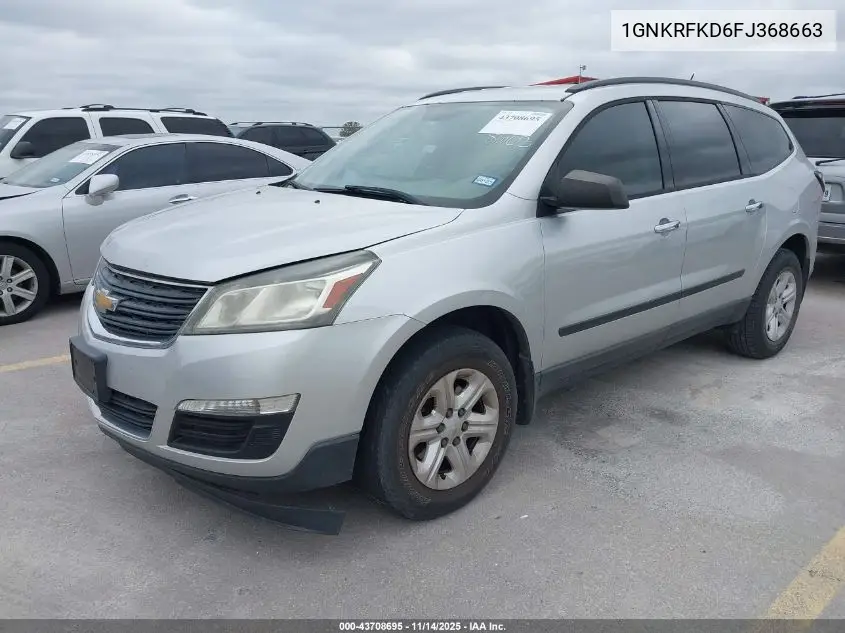 1GNKRFKD6FJ368663 2015 Chevrolet Traverse Ls
