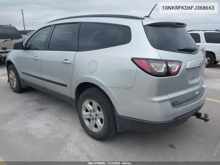 1GNKRFKD6FJ368663 2015 Chevrolet Traverse Ls