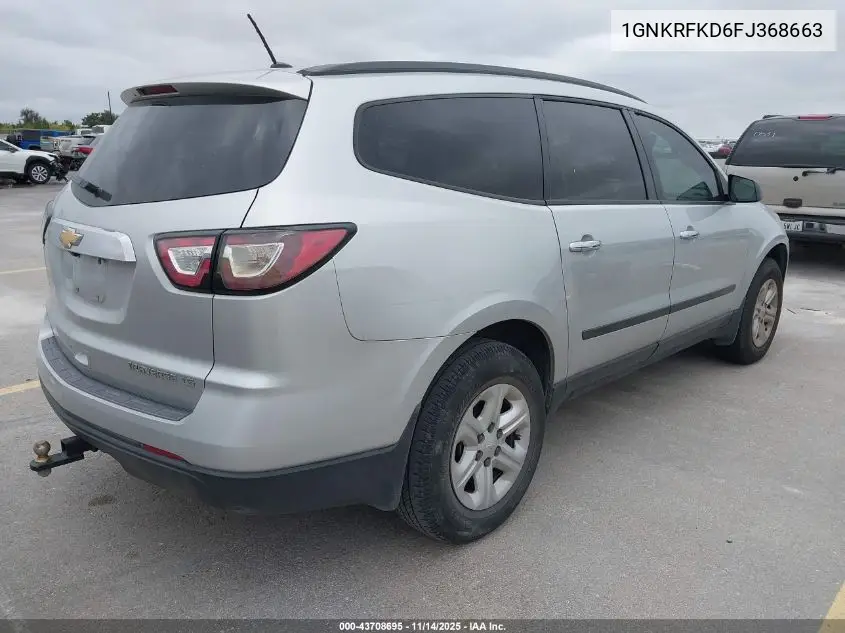 1GNKRFKD6FJ368663 2015 Chevrolet Traverse Ls