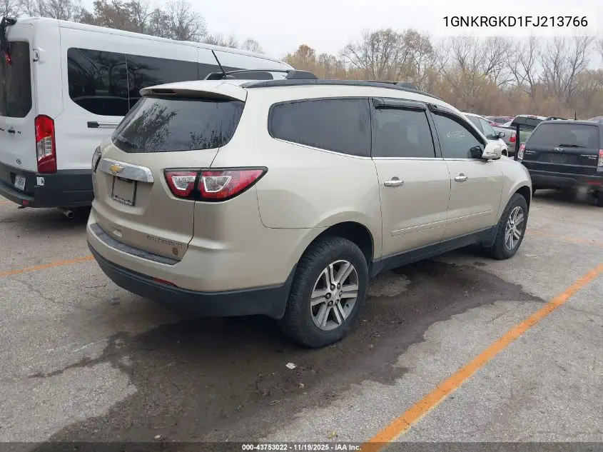 1GNKRGKD1FJ213766 2015 Chevrolet Traverse 1Lt