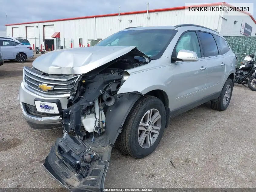 1GNKRHKD5FJ285351 2015 Chevrolet Traverse 2Lt