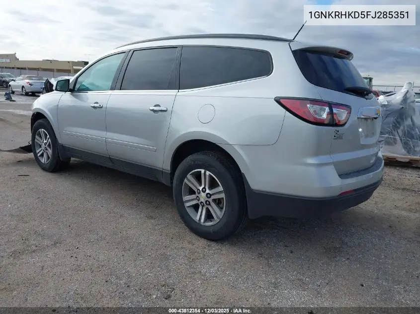 1GNKRHKD5FJ285351 2015 Chevrolet Traverse 2Lt