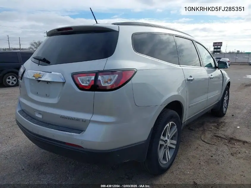 1GNKRHKD5FJ285351 2015 Chevrolet Traverse 2Lt