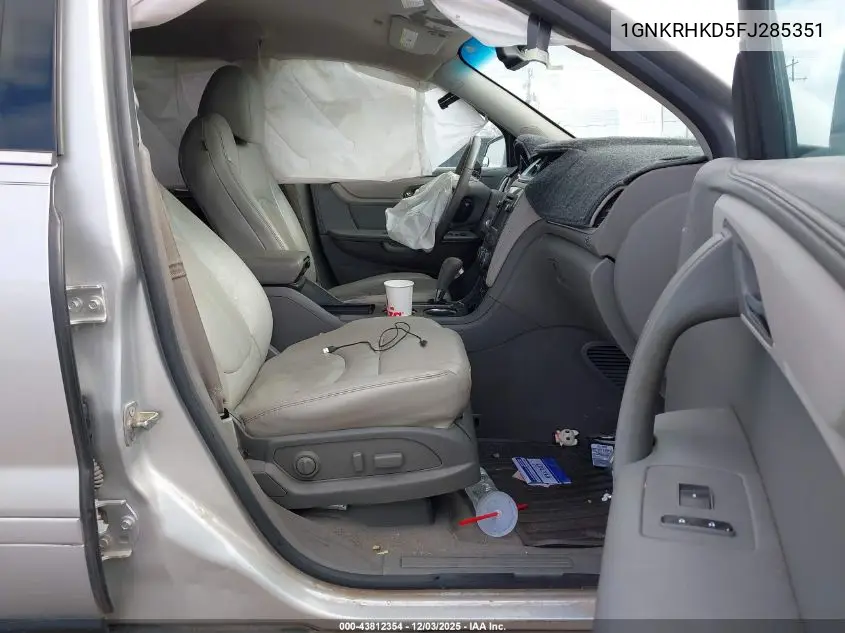 1GNKRHKD5FJ285351 2015 Chevrolet Traverse 2Lt