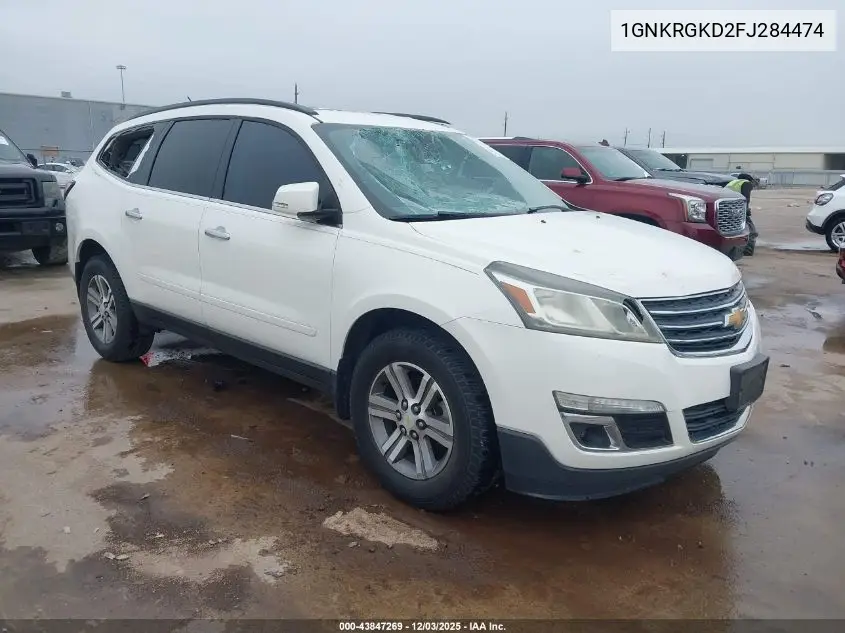 1GNKRGKD2FJ284474 2015 Chevrolet Traverse 1Lt