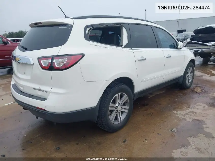 1GNKRGKD2FJ284474 2015 Chevrolet Traverse 1Lt