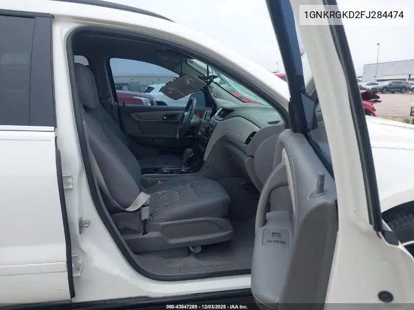 1GNKRGKD2FJ284474 2015 Chevrolet Traverse 1Lt