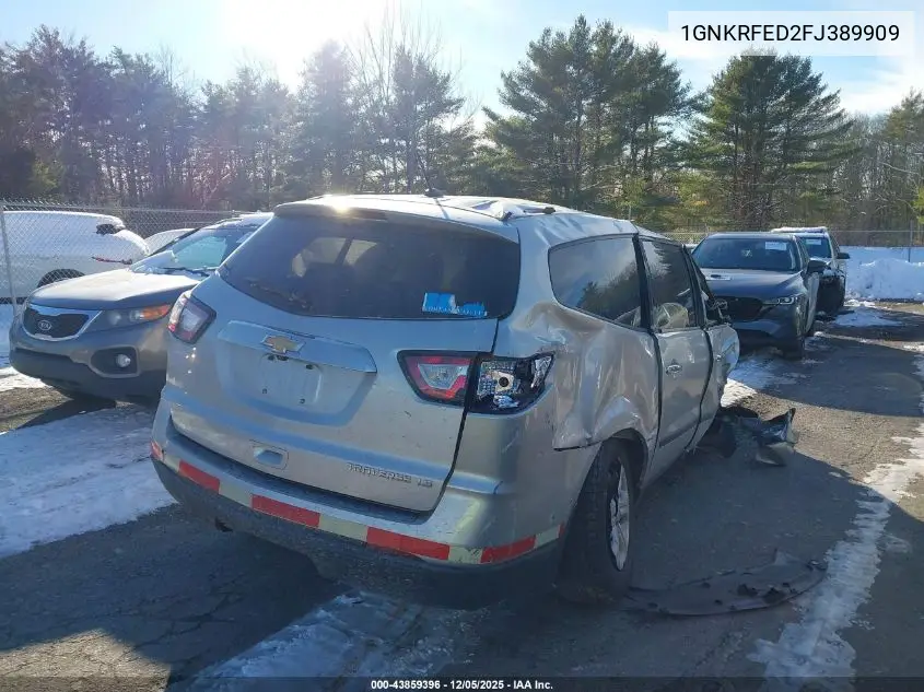 1GNKRFED2FJ389909 2015 Chevrolet Traverse Ls