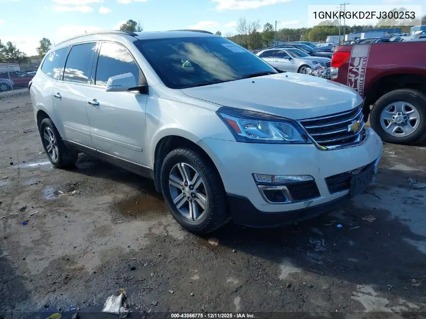 1GNKRGKD2FJ300253 2015 Chevrolet Traverse 1Lt