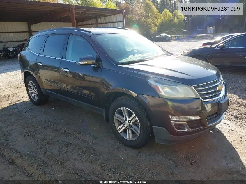 1GNKRGKD9FJ281099 2015 Chevrolet Traverse 1Lt