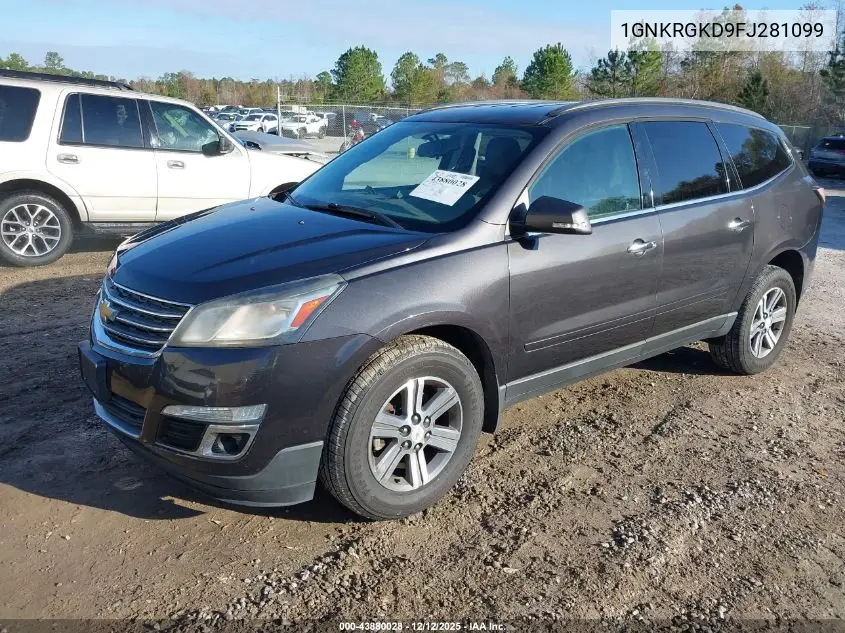 1GNKRGKD9FJ281099 2015 Chevrolet Traverse 1Lt