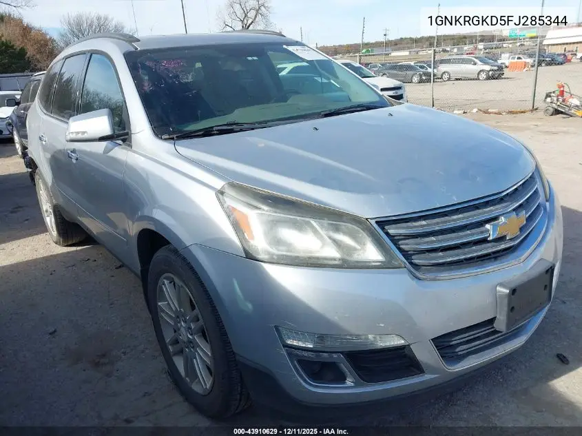 1GNKRGKD5FJ285344 2015 Chevrolet Traverse 1Lt