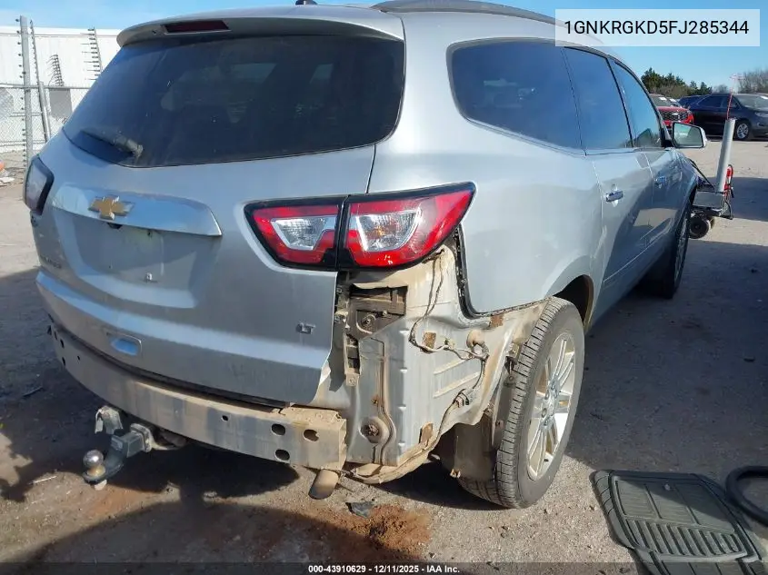 1GNKRGKD5FJ285344 2015 Chevrolet Traverse 1Lt