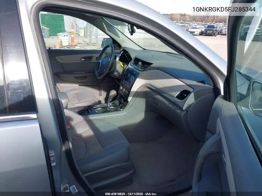1GNKRGKD5FJ285344 2015 Chevrolet Traverse 1Lt