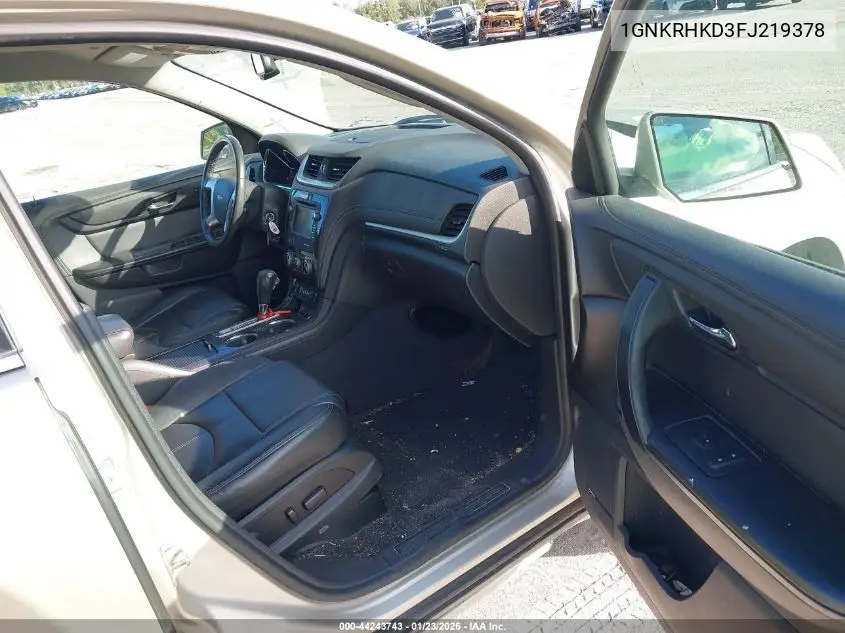 1GNKRHKD3FJ219378 2015 Chevrolet Traverse 2Lt