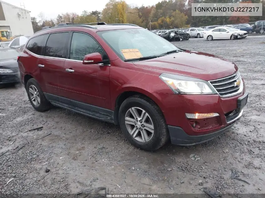 1GNKVHKD1GJ227217 2016 Chevrolet Traverse 2Lt