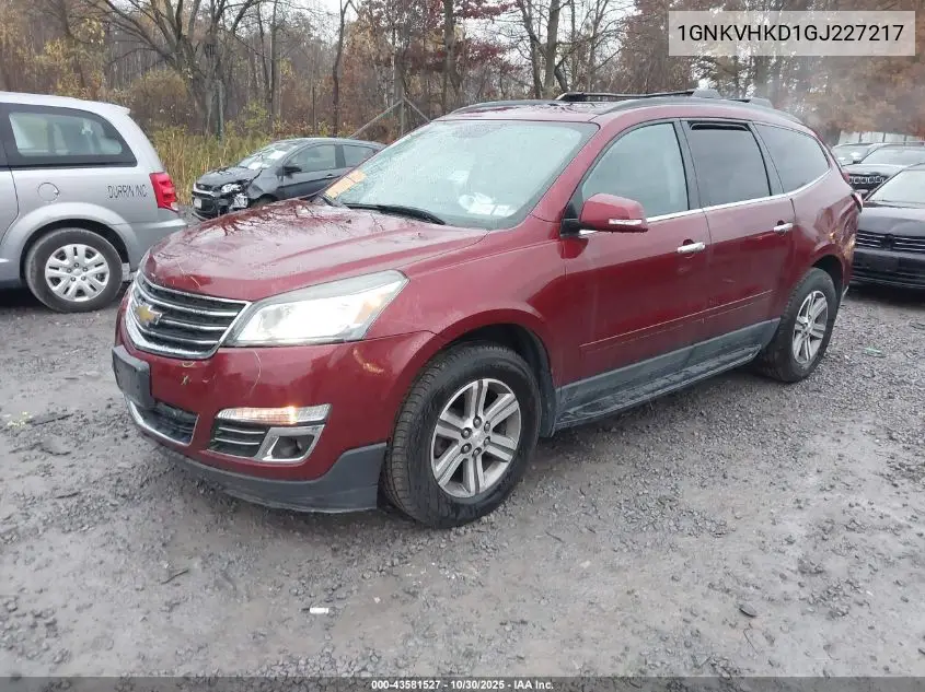 1GNKVHKD1GJ227217 2016 Chevrolet Traverse 2Lt
