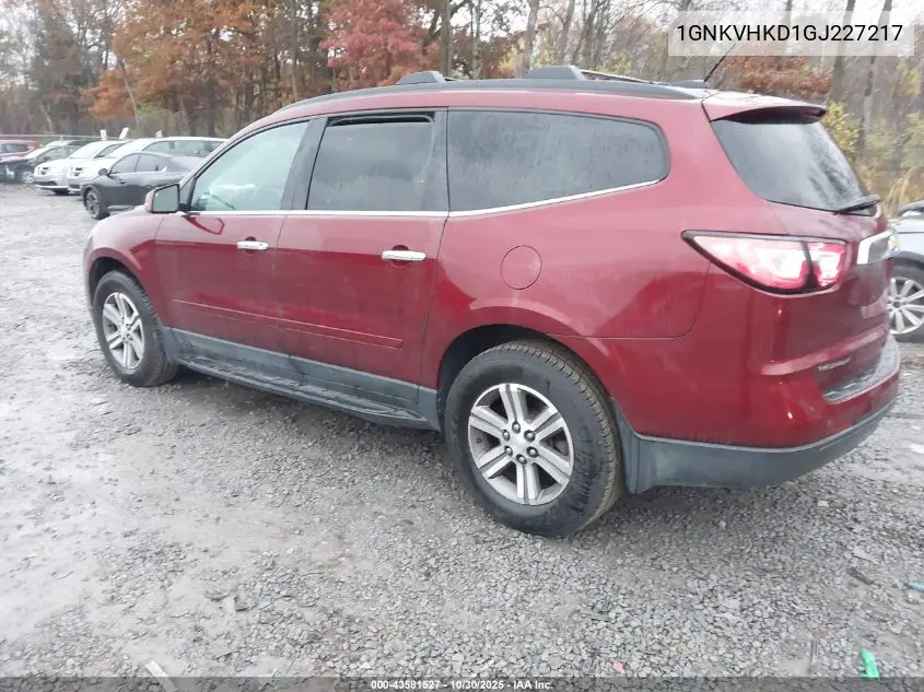 1GNKVHKD1GJ227217 2016 Chevrolet Traverse 2Lt