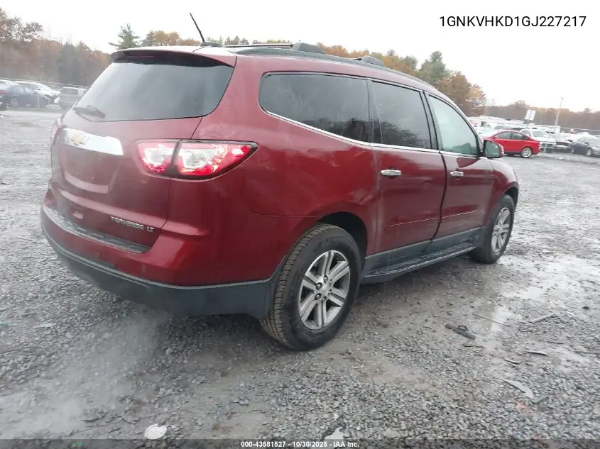 1GNKVHKD1GJ227217 2016 Chevrolet Traverse 2Lt
