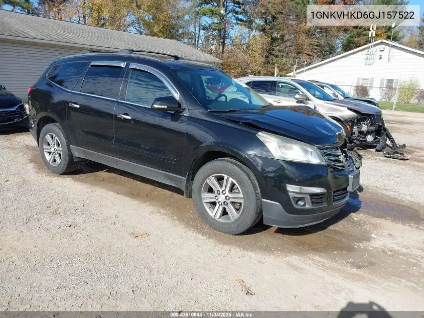 1GNKVHKD6GJ157522 2016 Chevrolet Traverse 2Lt