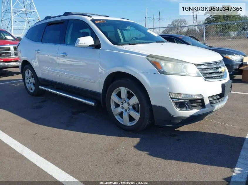1GNKRGKD6GJ347366 2016 Chevrolet Traverse 1Lt