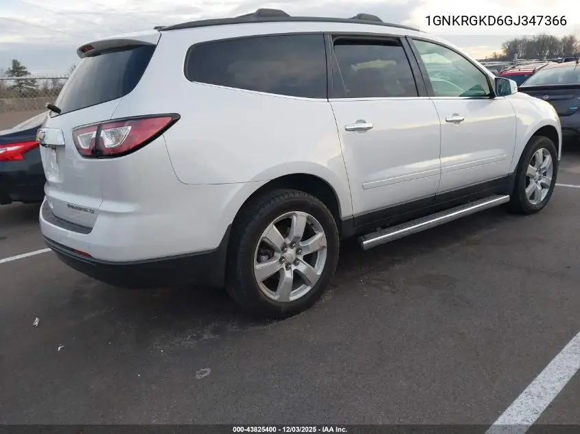 1GNKRGKD6GJ347366 2016 Chevrolet Traverse 1Lt
