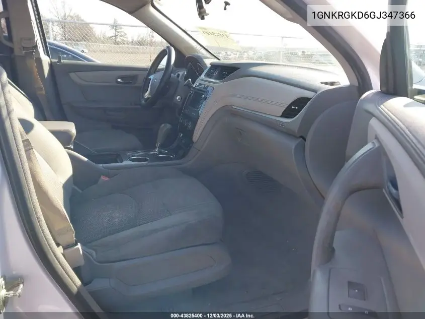 1GNKRGKD6GJ347366 2016 Chevrolet Traverse 1Lt