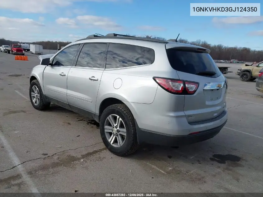 1GNKVHKD3GJ124350 2016 Chevrolet Traverse 2Lt
