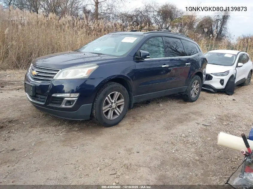 1GNKVGKD8GJ139873 2016 Chevrolet Traverse 1Lt