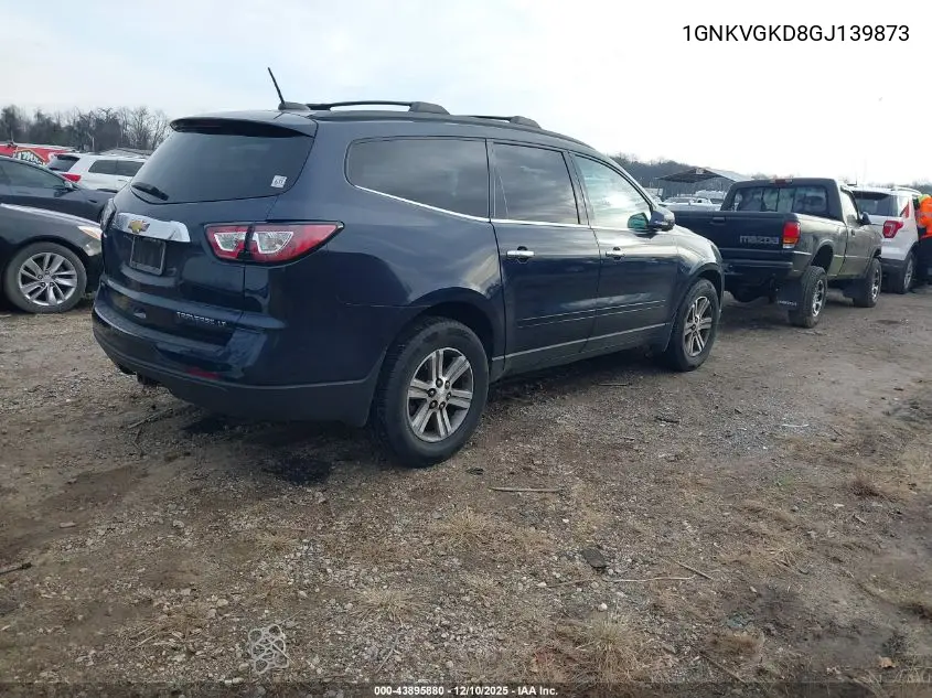 1GNKVGKD8GJ139873 2016 Chevrolet Traverse 1Lt