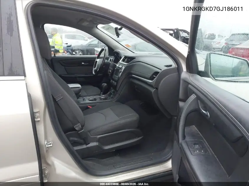 1GNKRGKD7GJ186011 2016 Chevrolet Traverse 1Lt