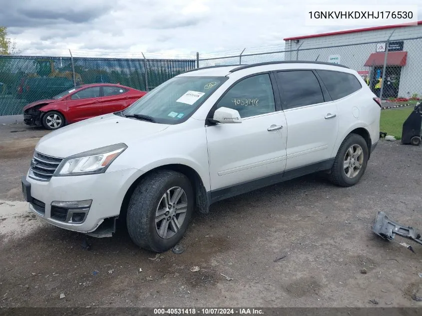 1GNKVHKDXHJ176530 2017 Chevrolet Traverse 2Lt