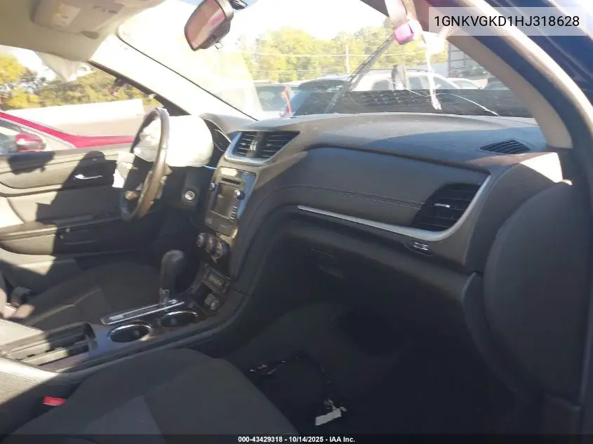 1GNKVGKD1HJ318628 2017 Chevrolet Traverse Lt