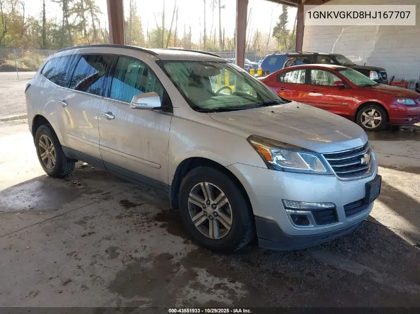 1GNKVGKD8HJ167707 2017 Chevrolet Traverse 1Lt