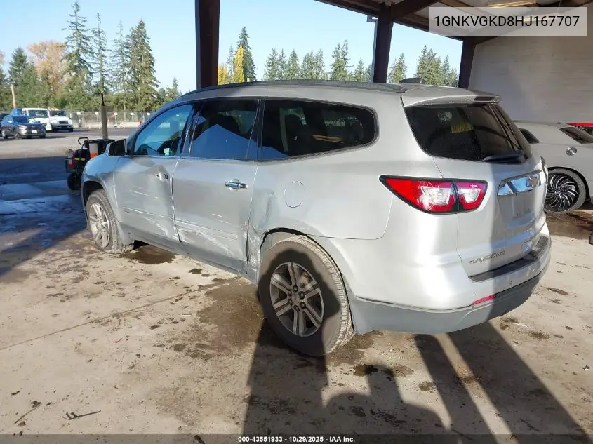1GNKVGKD8HJ167707 2017 Chevrolet Traverse 1Lt