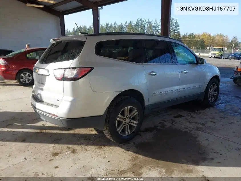 1GNKVGKD8HJ167707 2017 Chevrolet Traverse 1Lt