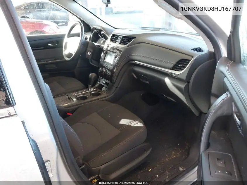 1GNKVGKD8HJ167707 2017 Chevrolet Traverse 1Lt
