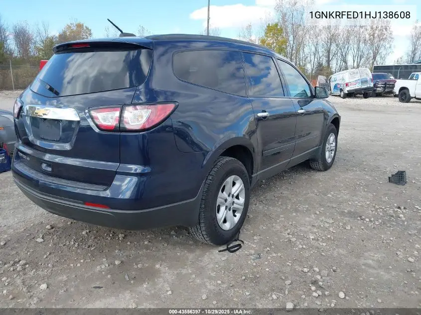 1GNKRFED1HJ138608 2017 Chevrolet Traverse Ls