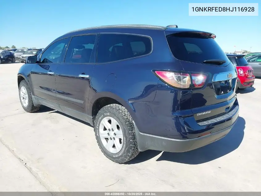 1GNKRFED8HJ116928 2017 Chevrolet Traverse Ls