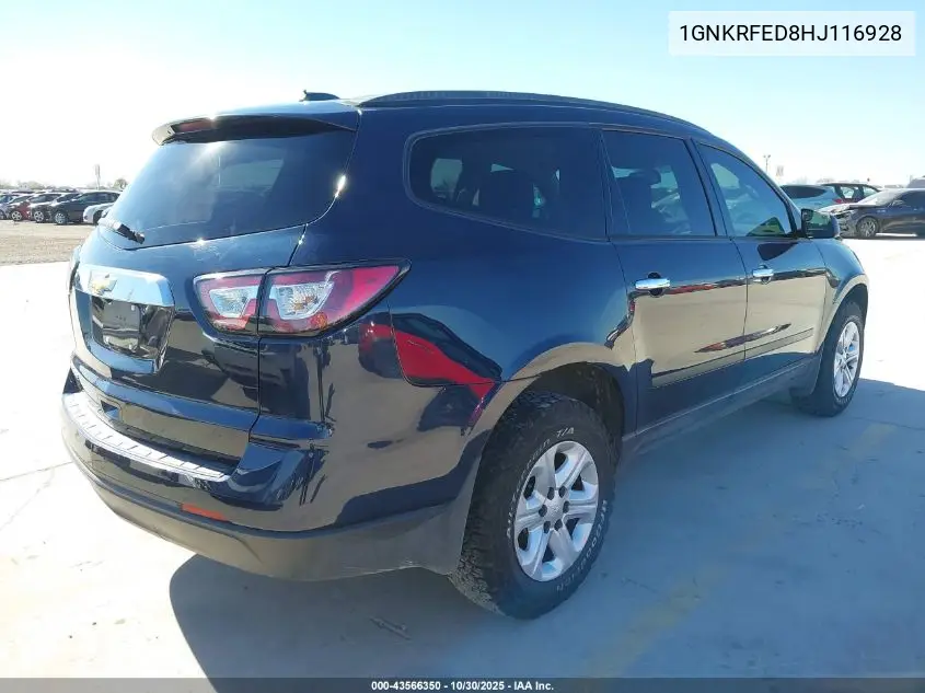 1GNKRFED8HJ116928 2017 Chevrolet Traverse Ls