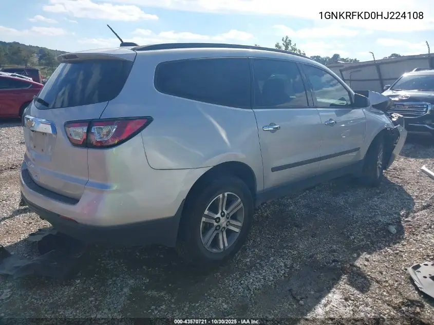 1GNKRFKD0HJ224108 2017 Chevrolet Traverse Ls