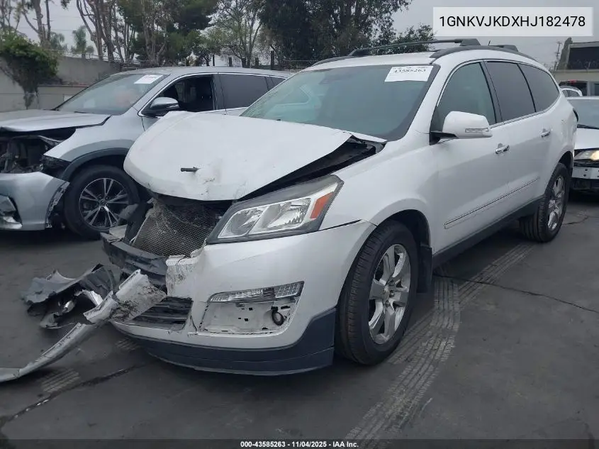 1GNKVJKDXHJ182478 2017 Chevrolet Traverse Premier
