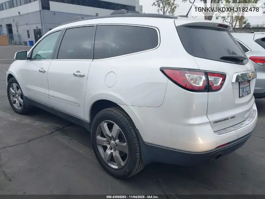 1GNKVJKDXHJ182478 2017 Chevrolet Traverse Premier