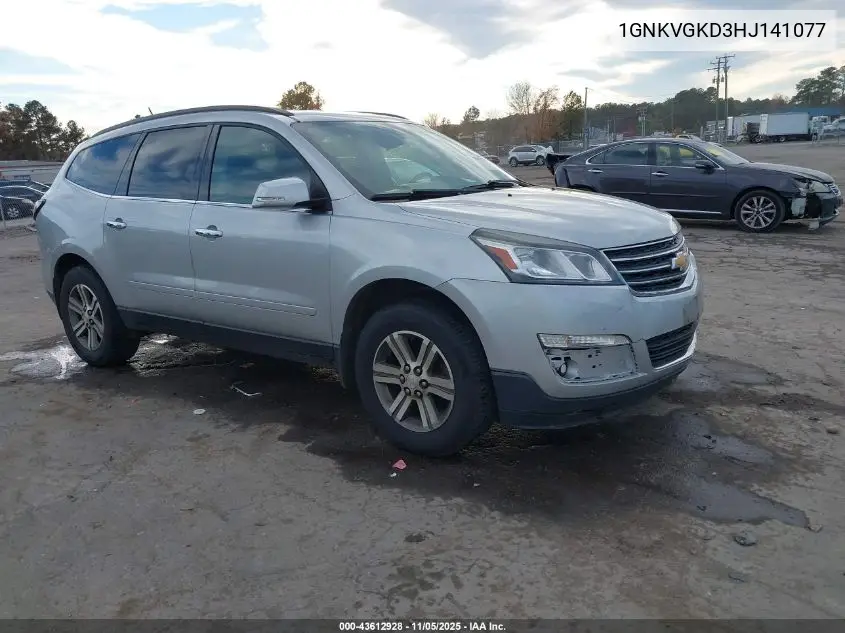 1GNKVGKD3HJ141077 2017 Chevrolet Traverse 1Lt