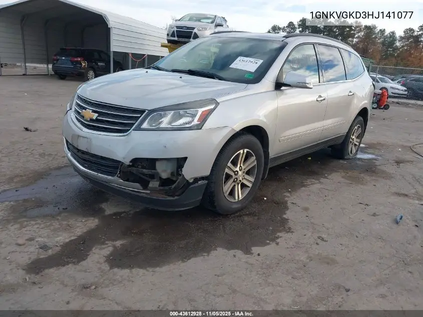 1GNKVGKD3HJ141077 2017 Chevrolet Traverse 1Lt