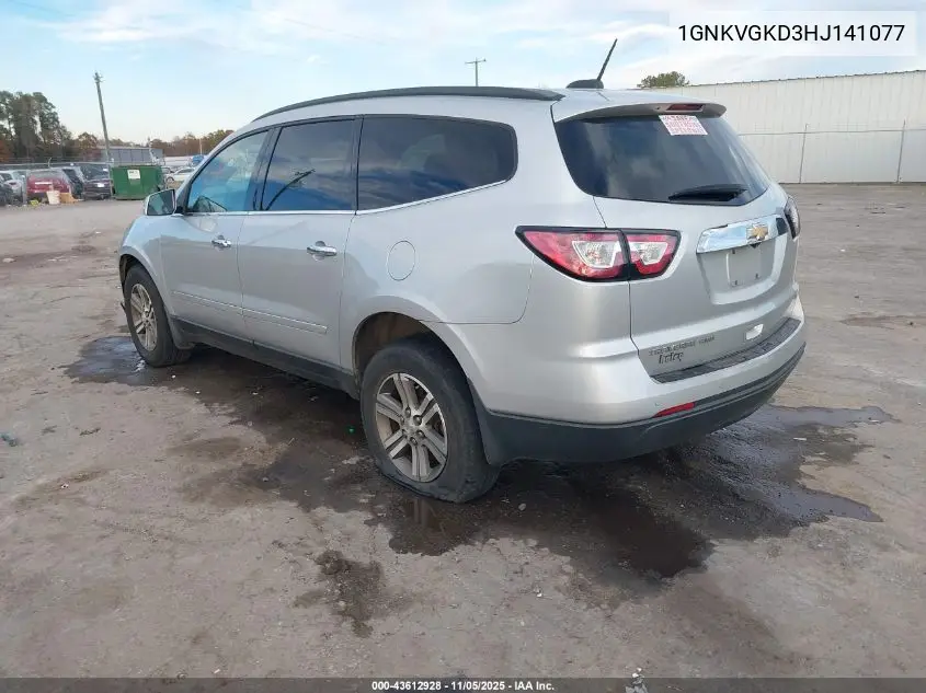 1GNKVGKD3HJ141077 2017 Chevrolet Traverse 1Lt