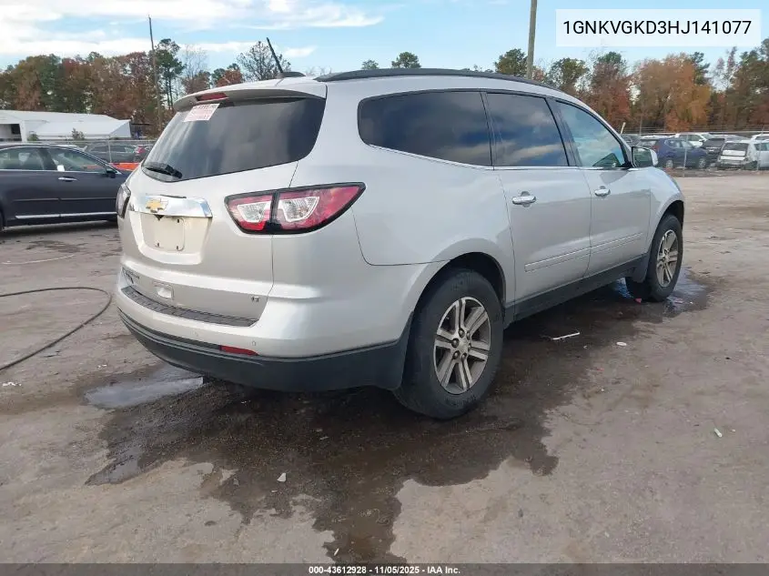 1GNKVGKD3HJ141077 2017 Chevrolet Traverse 1Lt