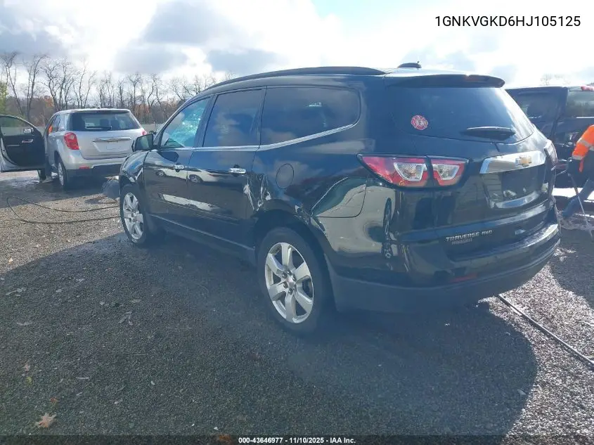 1GNKVGKD6HJ105125 2017 Chevrolet Traverse 1Lt