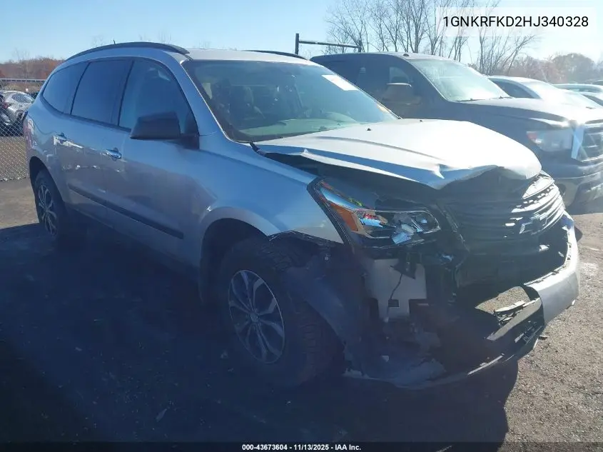 1GNKRFKD2HJ340328 2017 Chevrolet Traverse Ls
